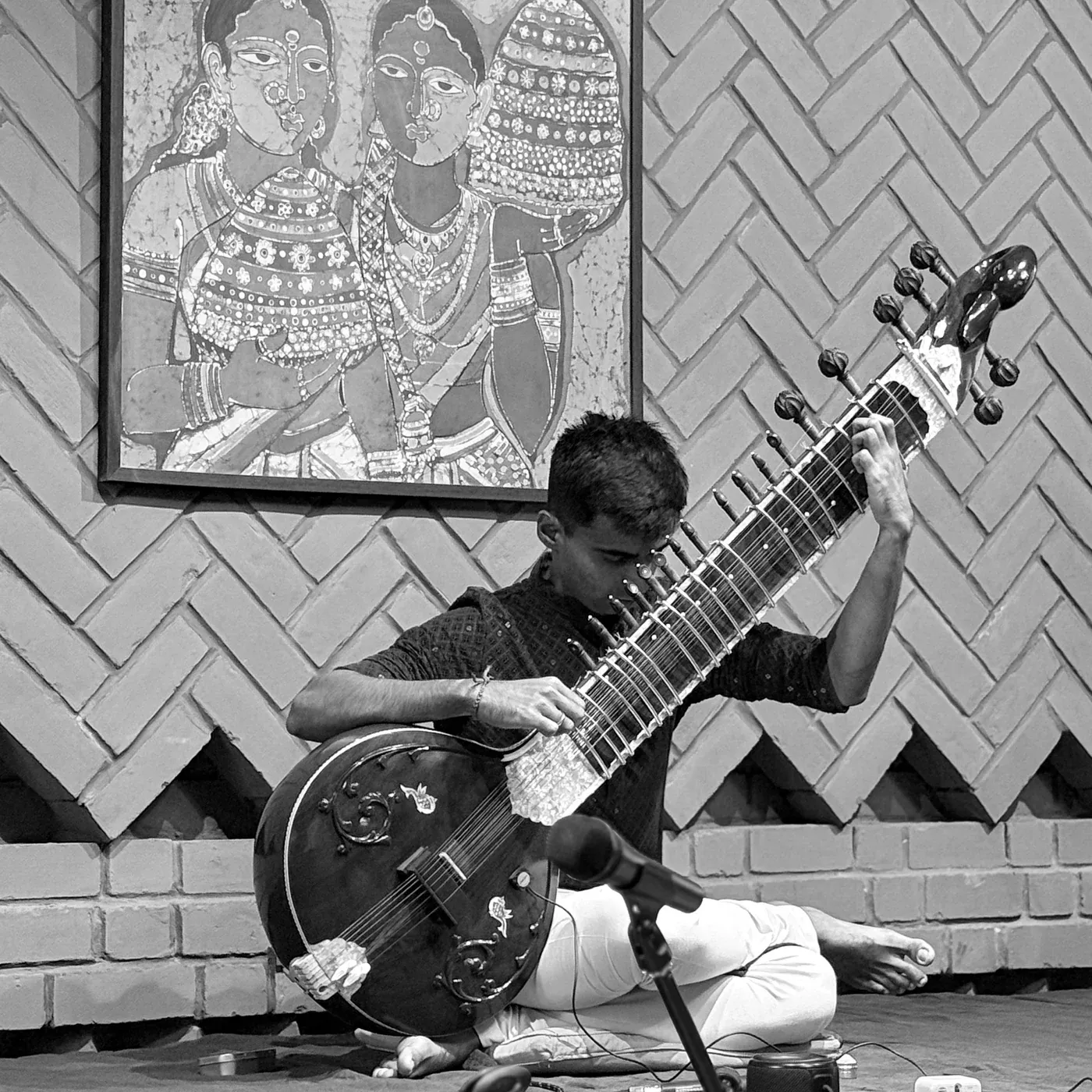 Umashankar Sivakumar playing sitar